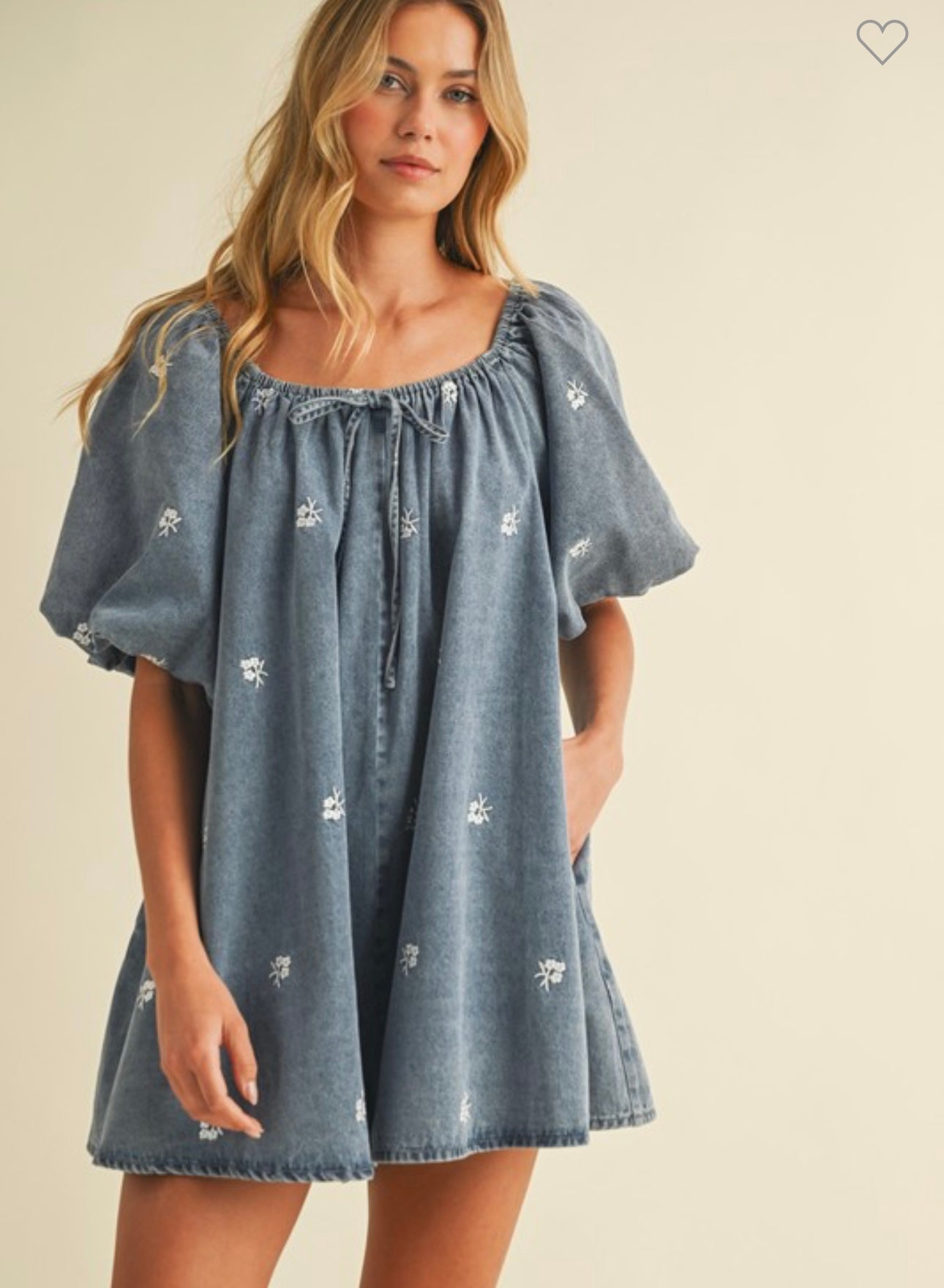The Daisy Denim Romper